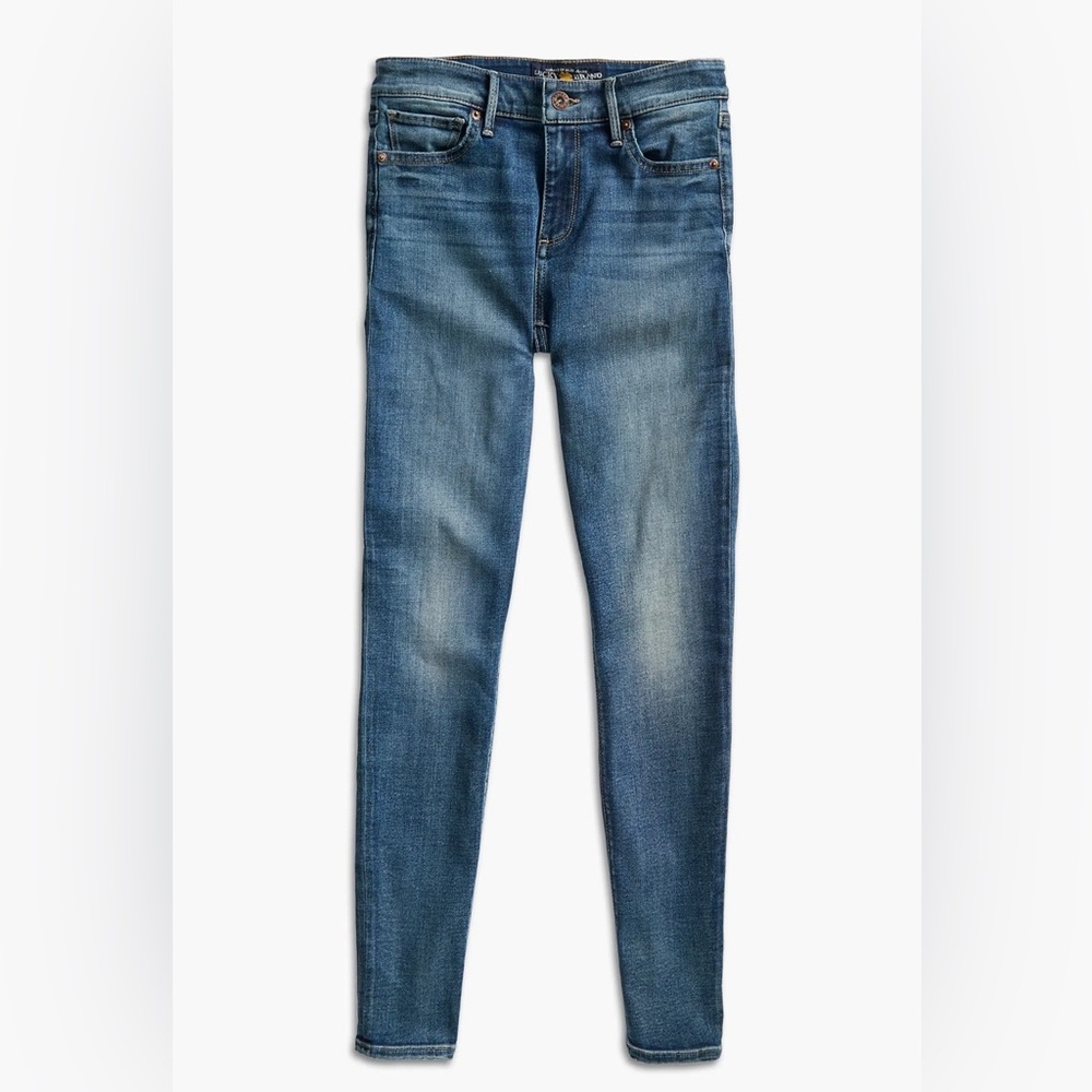 Women's‎ Lucky Brand Mid Rise Skinny Ava Denim Jeans Dark Wash Size 4/27